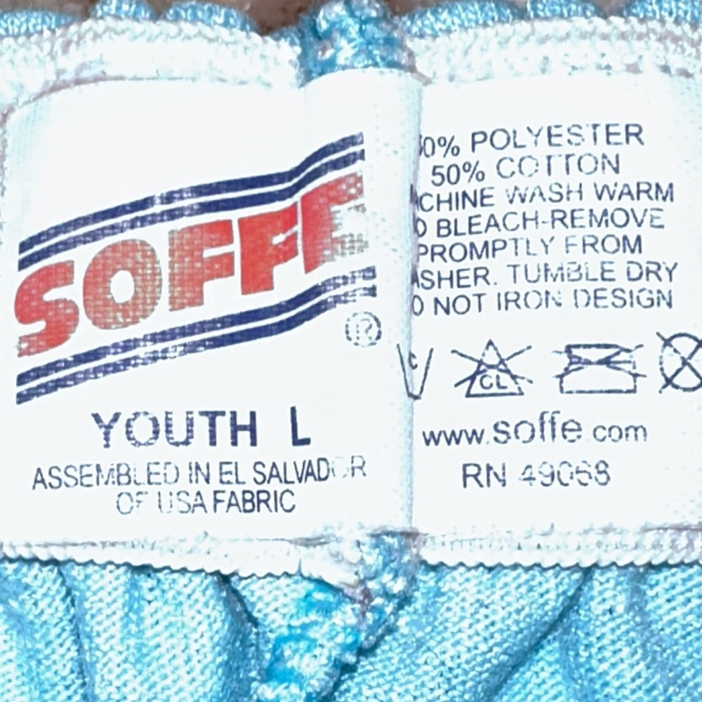 SOFFEE SHORTS Robin Egg Blue Youth Large - Picture 4 of 4